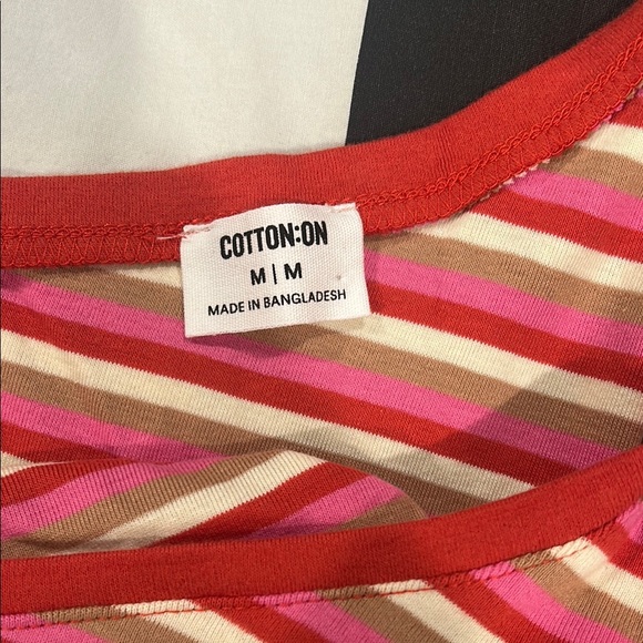 Cotton-On Striped One-Shoulder Top - Picture 3 of 3